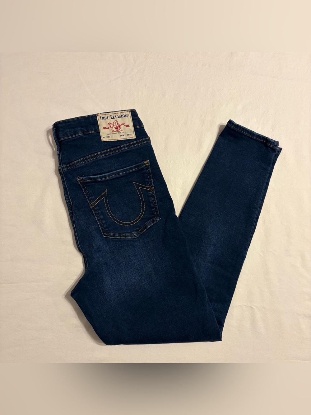 True Religion Caia Ultra High Rise Super Skinny Jeans Dark Wash size 31